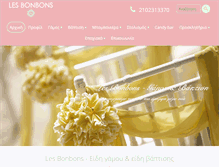 Tablet Screenshot of lesbonbons.gr